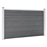 Garden Fence WPC 699x106 cm Grey 3053249