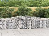 Arched Gabion Baskets 20 pcs 400x50x80/100 cm Galvanised Iron 3146993