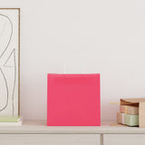 Paper Bags 250 pcs with Handles Pink 54x15x49 cm 4101682