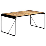 Dining Table 180x90x76 cm Solid Rough Mango Wood 247866