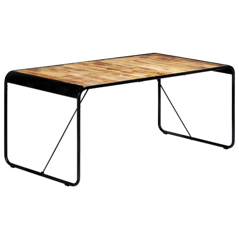 Dining Table 180x90x76 cm Solid Rough Mango Wood 247866