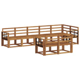 Outdoor Sofa Set 8 pcs Natural Solid Acacia Wood 3366577