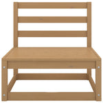 ZNTS 6 Piece Garden Lounge Set Honey Brown Solid Pinewood 3075687