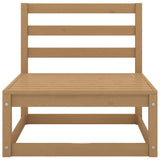 ZNTS 6 Piece Garden Lounge Set Honey Brown Solid Pinewood 3075687