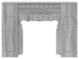 Fireplace Surround Grey Sonoma 93 x 20 x 89 cm Engineered Wood 8006630
