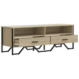 TV Cabinet Sonoma Oak 122x34x41 cm Engineered Wood 848580