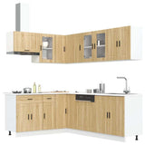 11 Piece Kitchen Cabinet Set Porto Sonoma Oak Engineered Wood 3314904