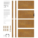 Garden Gate 100x200 cm Corten Steel 153207