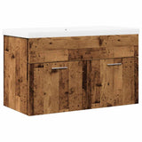 2 Piece Bathroom Furniture Set Old Wood Engineered Wood 3328583