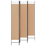 Room Divider Beige 200 x 220 cm Fabric 42039205