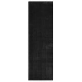 Rug HUARTE Short Pile Soft and Washable Black 80x250 cm 375111