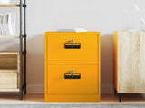 File Cabinet Mustard Yellow 44 x 50 x 74.5 cm Cold-Rolled Steel 891595