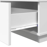 Coffee Table with Drawer White 95 x 55 x 31 cm Engineered Wood 8000180