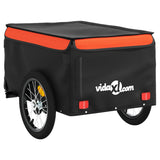 Bike Trailer Black and Orange 45 kg Iron 94103
