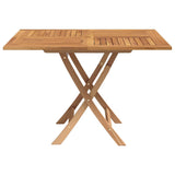 Folding Garden Table 110x110x75 cm Solid Wood Teak 362616