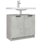 Bathroom Cabinet Concrete Grey 64.5x33.5x59 cm Engineered Wood 811308