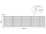 Gabion with 5 mm Wire and 10x10 cm Mesh 450x20x150 cm 3465051