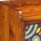 Shoe Cabinet Multicolour 90 x 35 x 40 cm Solid Acacia Wood 4016514