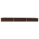 47066 Garden Raised Bed Galvanised Steel 480x80x45 cm Brown