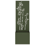Garden Privacy Screen Olive green 50 x 150 cm Cold-rolled steel 876451