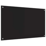 Kitchen Backsplash Black 100 x 60 cm Tempered Glass 42018043