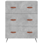 Highboard Concrete Grey 69.5x34x180 cm Engineered Wood 3189353