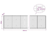 Gabion with 3.5 mm Wire and 5x10 cm Mesh 550x30x100 cm 3462725