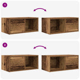 TV Cabinets 2 pcs Old Wood 60x31x25.5 cm Engineered Wood 861451