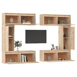 TV Cabinets 6 pcs Solid Wood Pine 3100199
