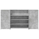 Reception Desk Concrete Grey 200x50x103.5 cm Engineered Wood 3324181