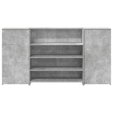 Reception Desk Concrete Grey 200x50x103.5 cm Engineered Wood 3324181