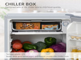 91 Litre Freestanding Under Counter Fridge Freezer w/ Chiller Box, Reversible Door, Adjustable T3398P344773
