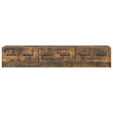 TV Cabinet Smoked Oak 147 x 34.5 x 27 cm Engineered Wood 895860