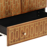Highboard 60x33x100 cm Solid Wood Mango 358314