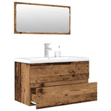 3 Piece Bathroom Furniture Set Old Wood Engineered Wood 3328939