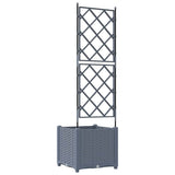 Garden Planter LiGht Grey 40 x 40 x 143 cm PP 42002882