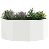 Planter White 90 x 90 x 35 cm Steel 883732