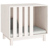 Dog House White 70x50x62 cm Solid Wood Pine 822482