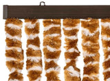Fly Curtain Ochre and White 118x220 cm Chenille 4004891