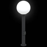 Bollard Light with Outlet 80 cm Black IP44 4006119
