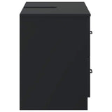 Bathroom Sink Cabinet UTRECHT Black 82 x 41x 56 cm 897676