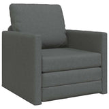 Sofa Bed Dark Grey 74 x 77 x 81 cm Fabric 4106622