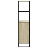 Highboard Sonoma Oak 68x35x139 cm Engineered Wood and Metal 849050