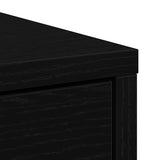 Sideboard with Drawers and Doors Black Oak 73x31x90 cm 861851