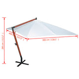 40081 Parasol 300 x 400 cm White