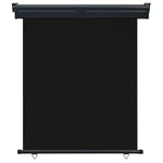 Balcony Side Awning 145x250 cm Black 48424