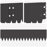 Lawn Edging 30 pcs 103 x 10 cm Steel Black 8008422