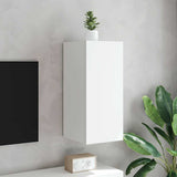 TV Wall Cabinet with LED Lights White 30.5x35x70 cm 837232