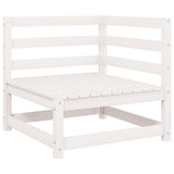 Corner Sofa White Solid pine wood Medium Modular Corner Sofa 805661
