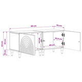 TV Cabinet White Engineered Wood 896235